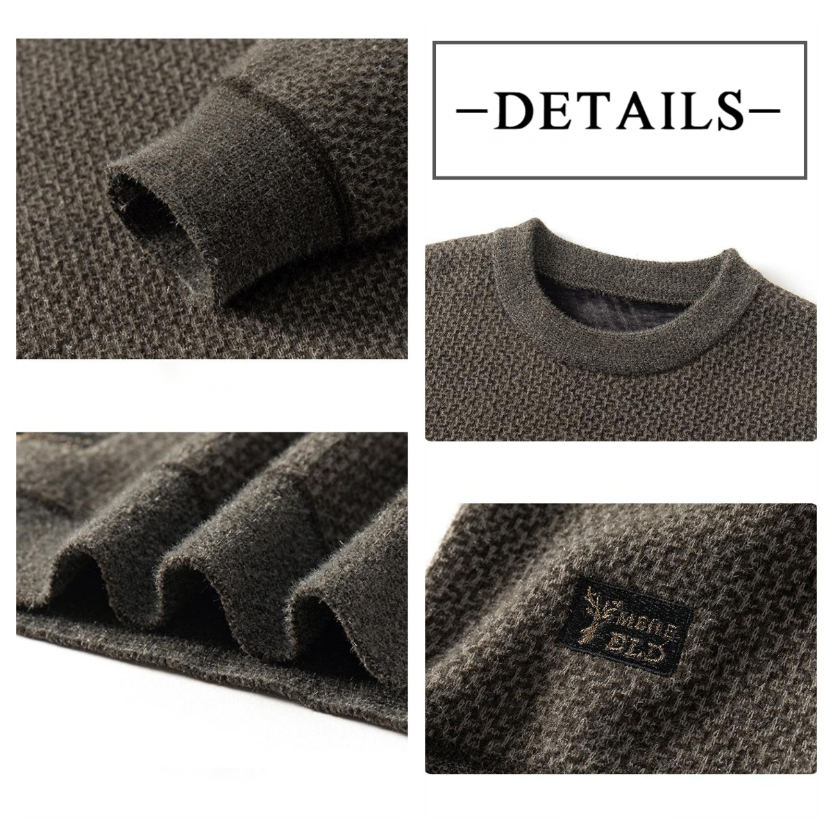 đ
Hauts Ă col rond chauds et confortables pour hommes -
